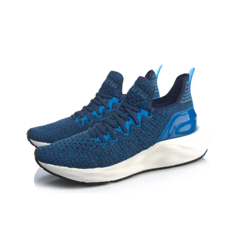 LiNing Cloud 6 V2 Cushioning Slip Resistant Running Shoes Unisex Navy Blue-2