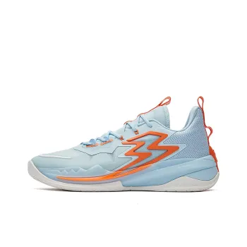 361° Big3 3.0 Salt Soda Cushioning Anti Slip And Wear Resistant Low Top Performance Basketball Shoes Blue Orange