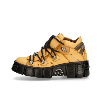 NEW ROCK High-Top Casual Shoes Unisex Yellow