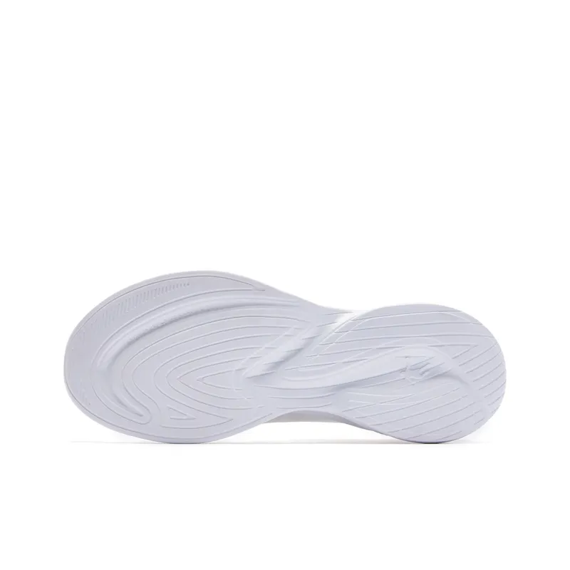 QIAODAN Light Speed 3.0PLUS Cushioning Slip Resistant Low Top Casual Running Shoes Men's White Green-4