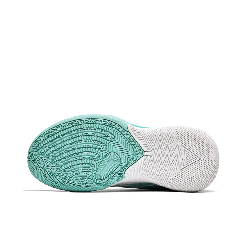 Animal Claws Slip Resistant Lightweight Rebound Low Top Basketball Shoes Unisex Jade Green-3