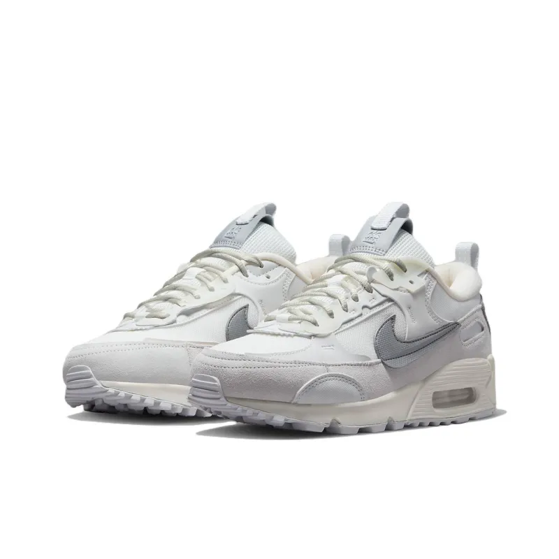 Nike Air Max 90 Futura 'White Metallic Silver' Women's-2