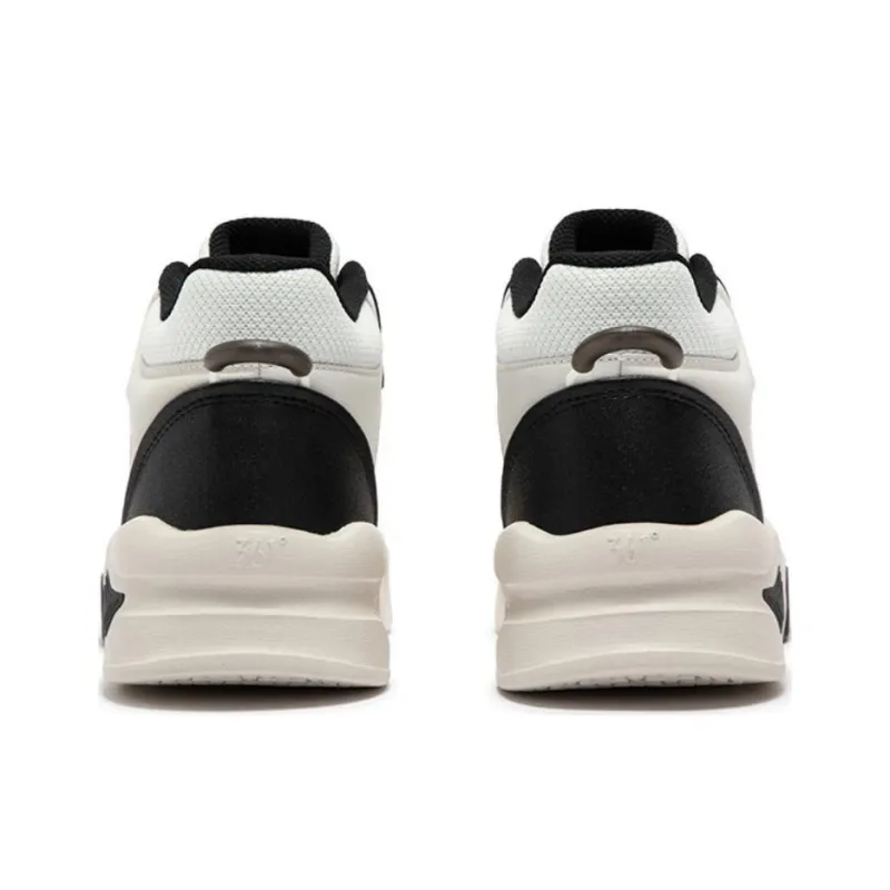 361° Jincheng Wear resistant And Lightweight High Top Skateboard Shoes Men's White Black-3