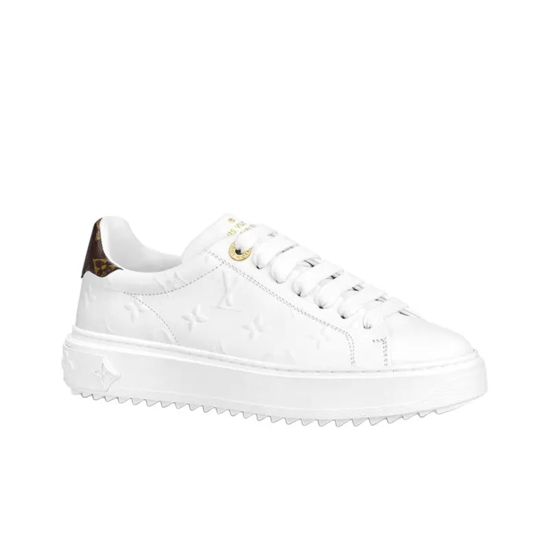 LOUIS VUITTON Time Out Sneakers 'White Monogram' Women's-1
