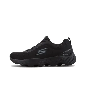 Skechers Go Walk Massage Fit Anti-Slip Wear-Resistant Low-Top Casual Shoes Men's Black Korean Style
