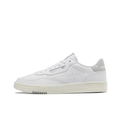 Reebok Court Peak Anti Slip Wear Resistant Low Top Tennis Shoes Unisex White