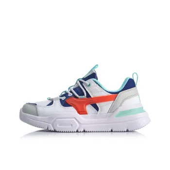 LINING Mark Casual Shoes Women's Low Top White Blue Red