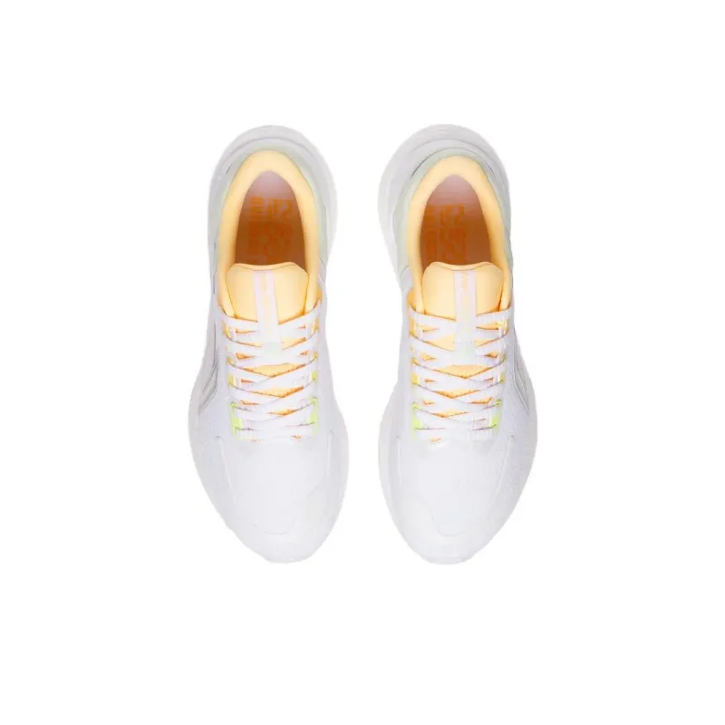LiNing YueYing 2.0 Cushioning Slip Resistant And Abrasion Resistant Low Top Running Shoes Women's White Green Orange-3