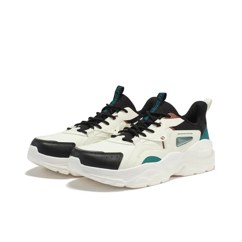 361° Cambria Low Top Sports Casual Shoes Men's White Black-3