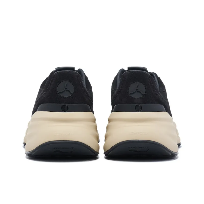LI NING 1990 Clouds Durable Cushioning Low Top Casual Shoes Men's Charcoal Black-3