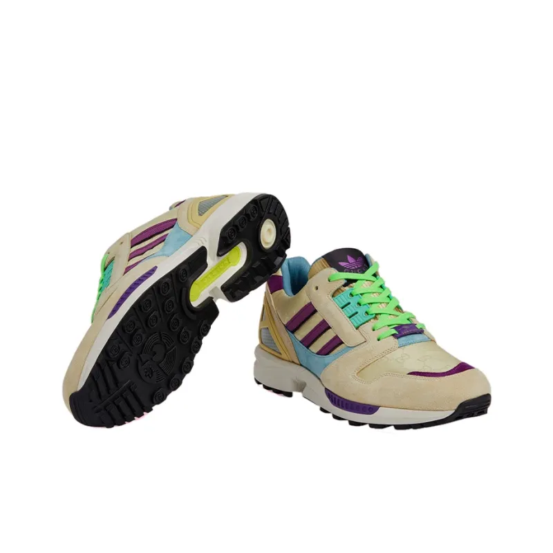 GUCCI X Adidas Originals ZX 8000 GG Monogram Sneakers Beige-4