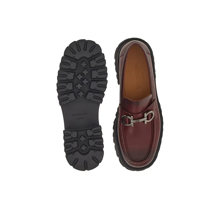 FERRAGAMO GANCINI Loafers Men's Purple-4