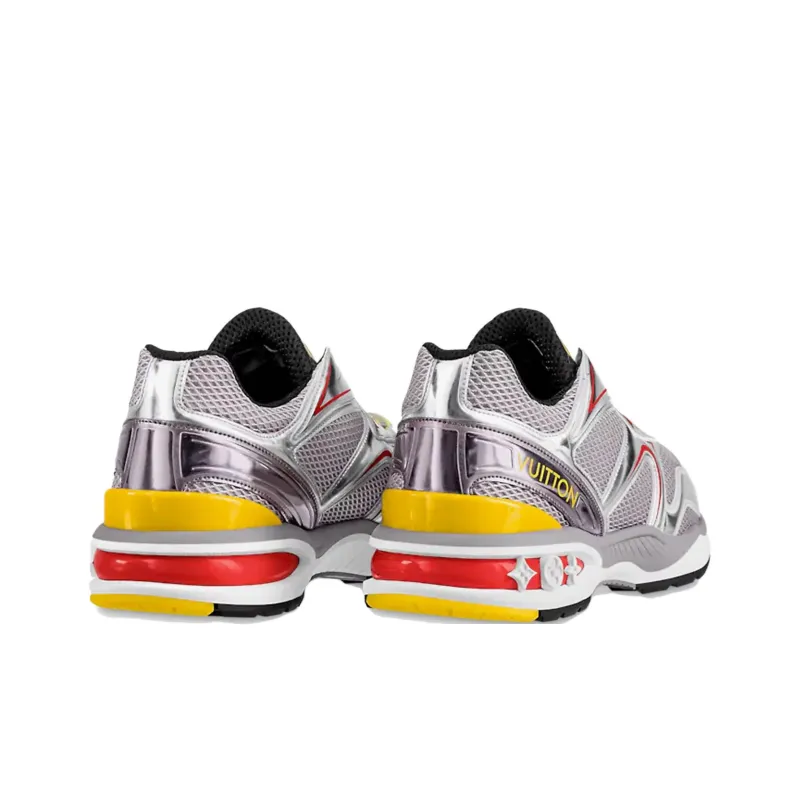 LOUIS VUITTON Trail Anti Slip Wear Resistant Low Top Sports Casual Shoes Men's Gray Silver-3
