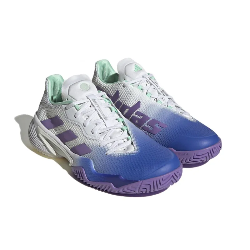 Adidas Barricade Tennis Shoes 'White Lucid Blue' Women's-2