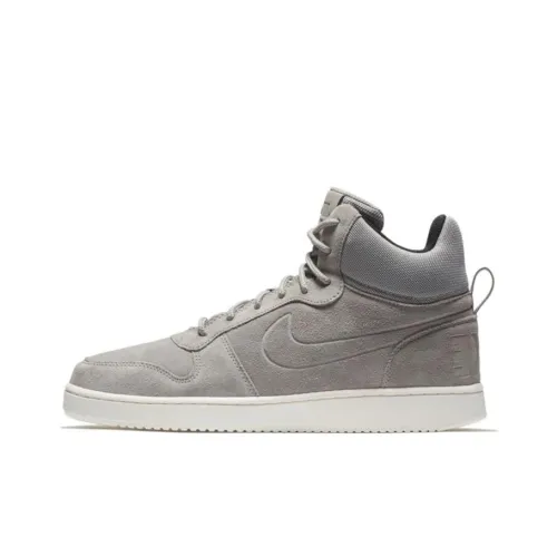 Nike Court Borough Series Skateboard Shoes Men Mid-Top Gray