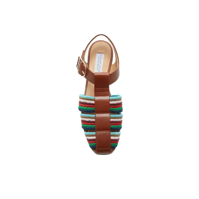 GABRIELA HEARST Calla Roman Sandals Women's Brown-3