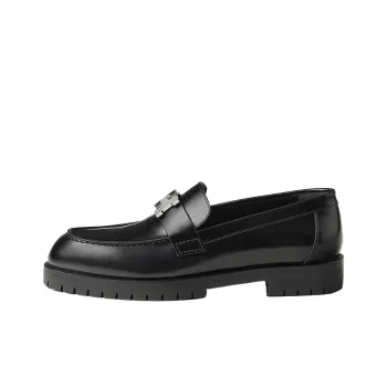 HERMES Faubourg Loafers Women's Black
