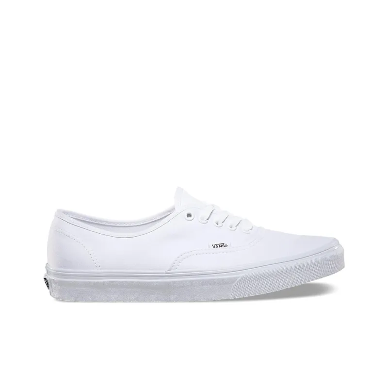 Vans Authentic Wear Resistant Full Coverage Lightweight Cushioning Low Top Canvas Shoes Unisex White-1