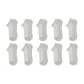 No-Wash Socks Gray 10 Pack