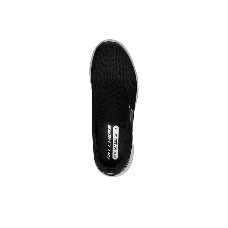 Skechers Go Walk Massage Fit Casual Shoes Men Low-Top Black/White-3