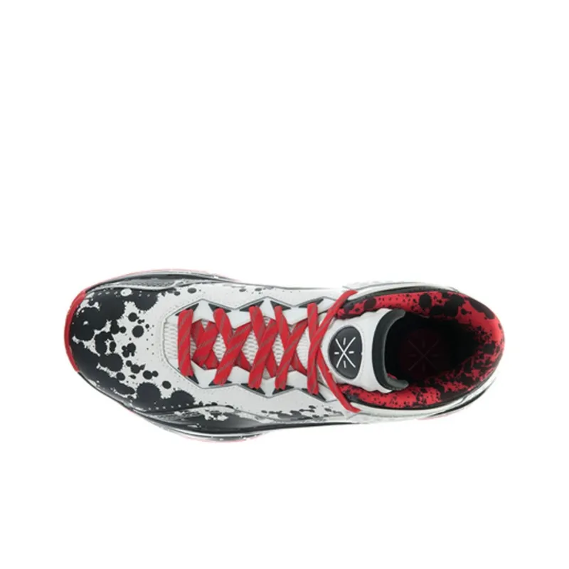 LiNing WOW 3 Way Of Wade 305 Mid-Top Basketball Shoes Men's Black Red White-2