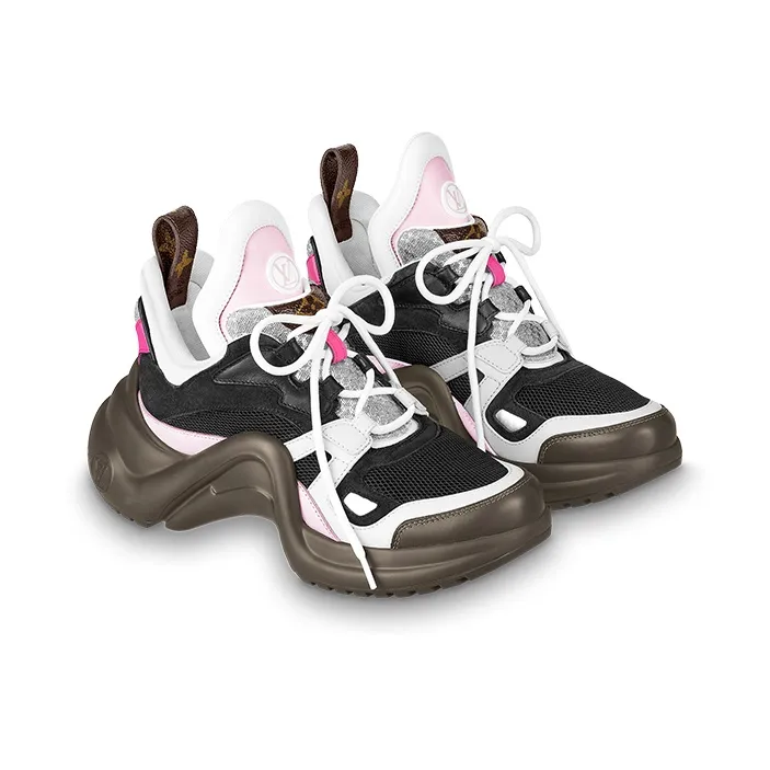 LOUIS VUITTON Archlight Sneakers 'Black Pink Brown' Women's-2