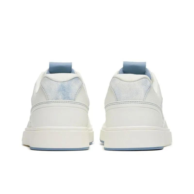 Anta Street Naughty Anti Slip Wear Resistant Low Top Skateboard Shoes Men's White Blue Tie Dye-3