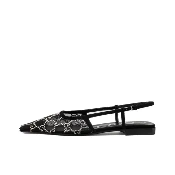 GUCCI GG Crystal embellished Ballerina Shoes