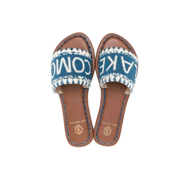 De Siena Slide Slippers Women's Blue-4