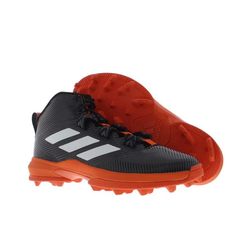 Adidas Freak Abrasion Resistant Breathable Soccer Shoes Men's Black Orange-3