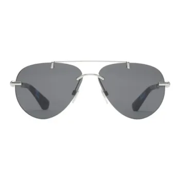 Burberry Metal Aviator Sunglasses Unisex Silver