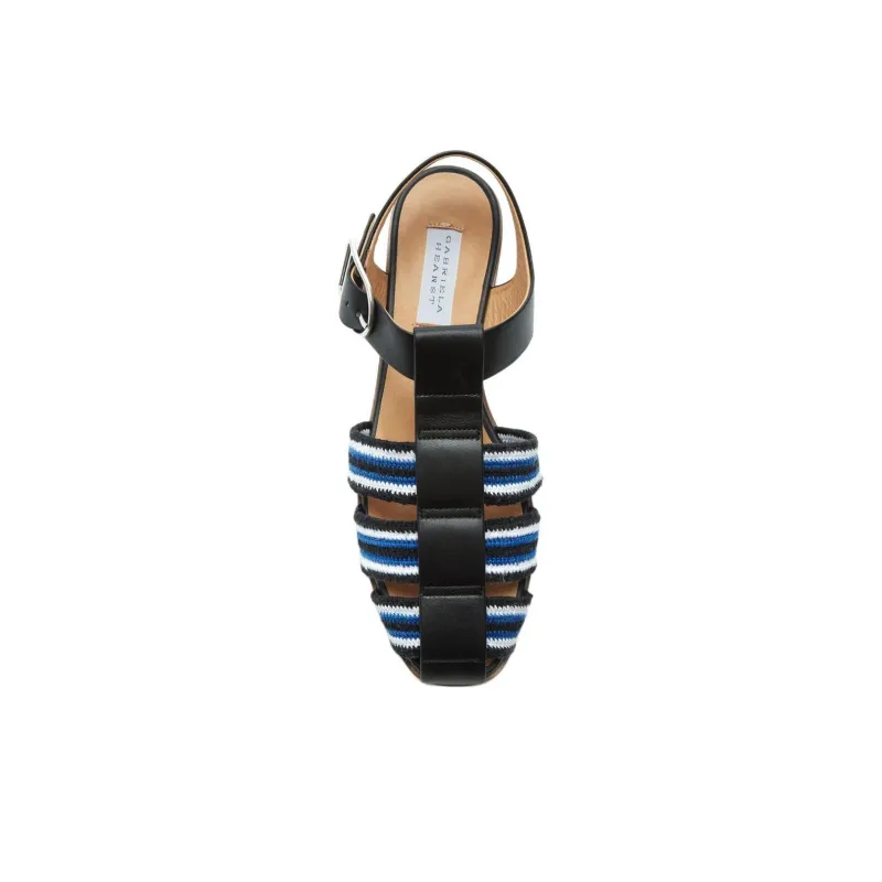 GABRIELA HEARST Calla Roman Sandals Women's Black-4