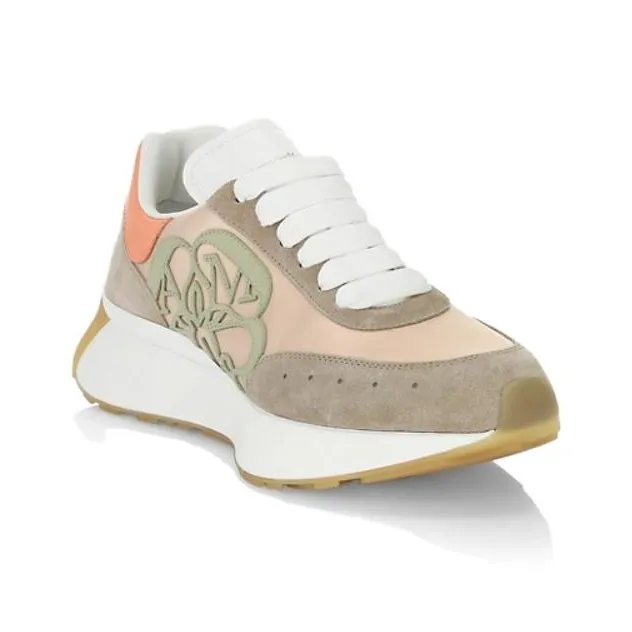 Alexander McQueen Sprint Runner Orange Women's-2
