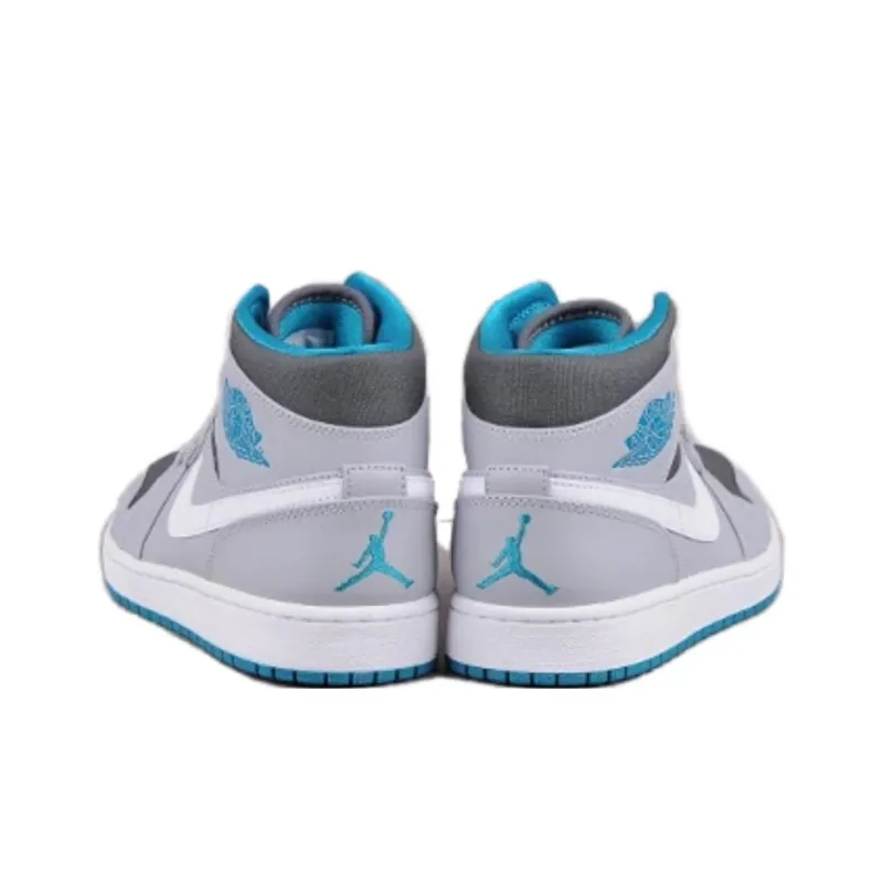 JORDAN 1 Mid Wolf Grey Tropical Teal-2