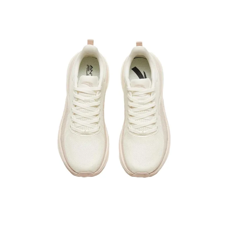 Anta Martian Foam Durable Breathable Low-Top Running Shoes Women's White Gray-2