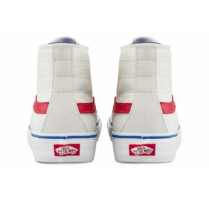 Vans Yucca X Vans SK8 HI 138 Decon Sf Low Top Casual Skateboarding Shoes Unisex White Red-4