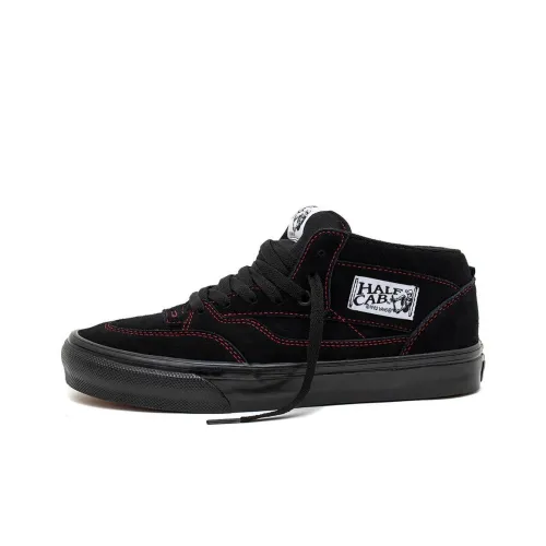 Vans Half Cab Skateboard Shoes Unisex Low-Top Black