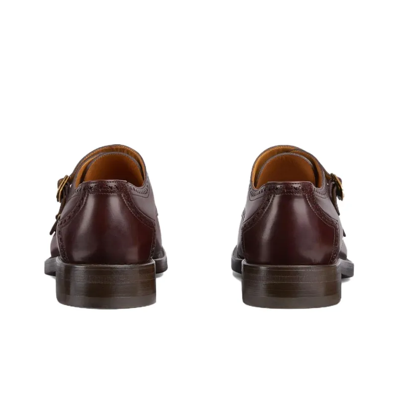 GUCCI Herren Monk Strap Bordeaux-4