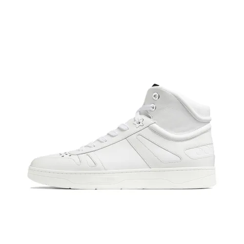 Jimmy Choo Hawaii Skateboard Shoes Women's High-Top White