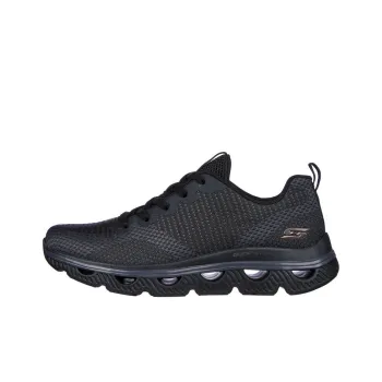 Skechers Bob's Sport Arc Waves Cushioning Anti Slip And Wear Resistant Low Top Casual Shoes Women's Black