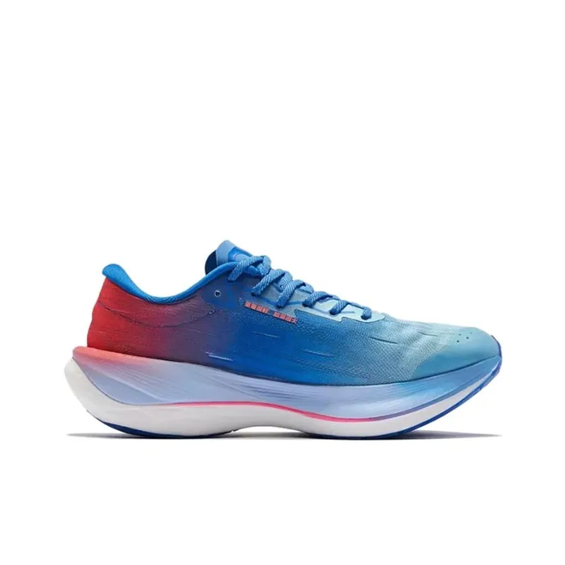 QIAODAN Feiying PB2.0 Anti Slip Wear Resistant Low Top Running Shoes Men's Blue Red Fall/Winter Edition-1