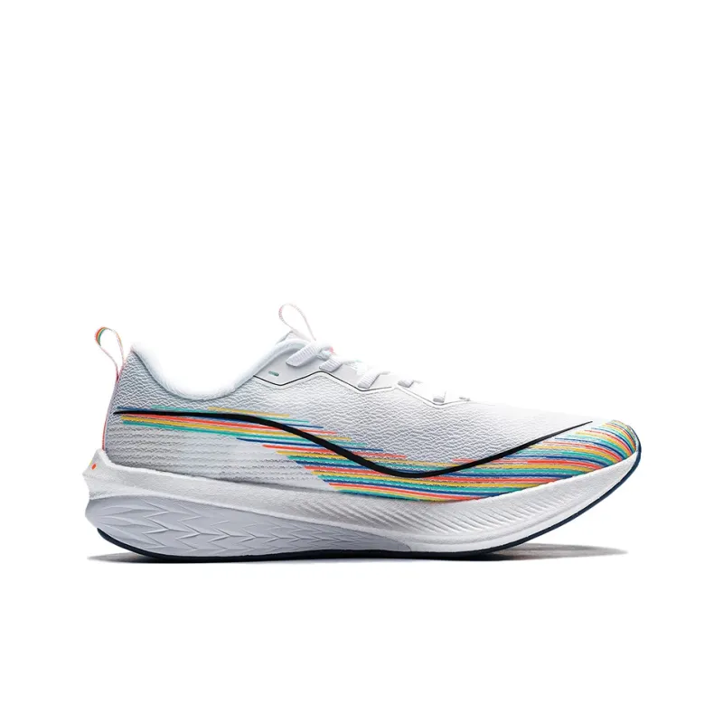 LiNing Red Hare 6 Pro Abrasion Resistant Breathable Rebound Low Top Running Shoes Men's White-1
