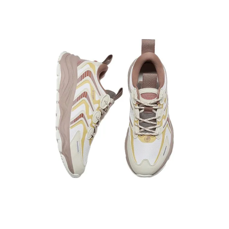XTEP Chibi 1.0 Casual Shoes Men Low Top Sail White/Tea White/Brown Gray/Yellow-2