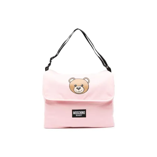 MOSCHINO Cotton Blend Handbag Shoulder Bag Women's Pink