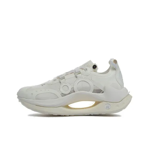 LI-NING 1990 Advanced Sports Series Casual Shoes Women's Low-Top Off White