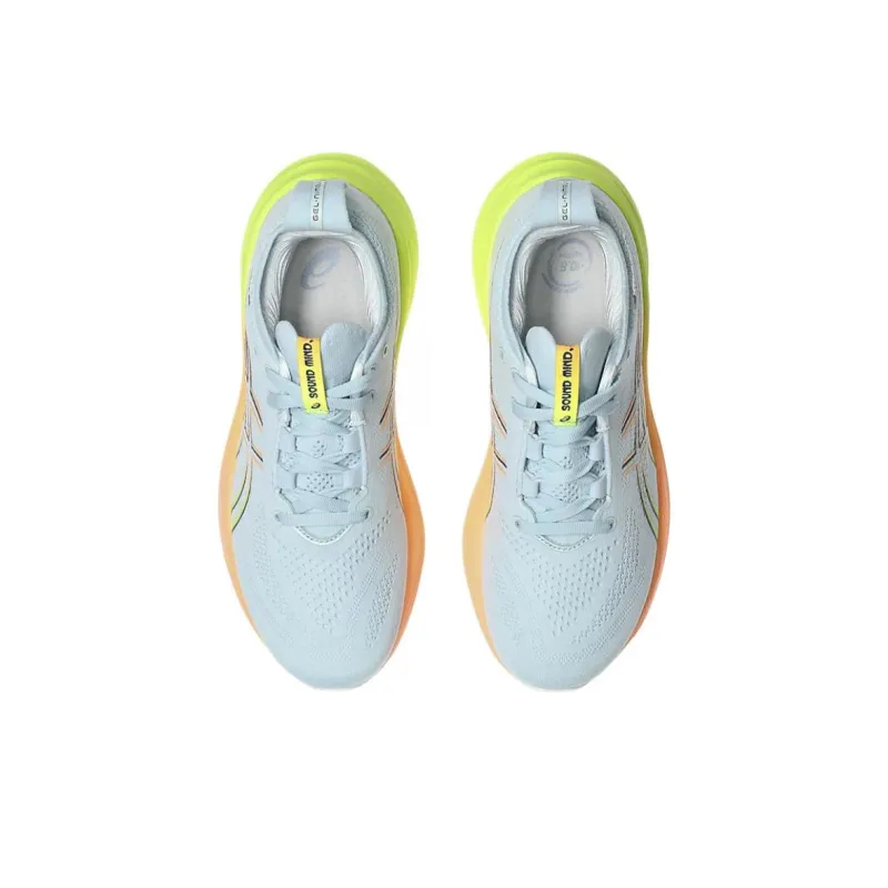 Asics Gel Nimbus 26 Paris Cool Grey Safety Yellow Women's-2