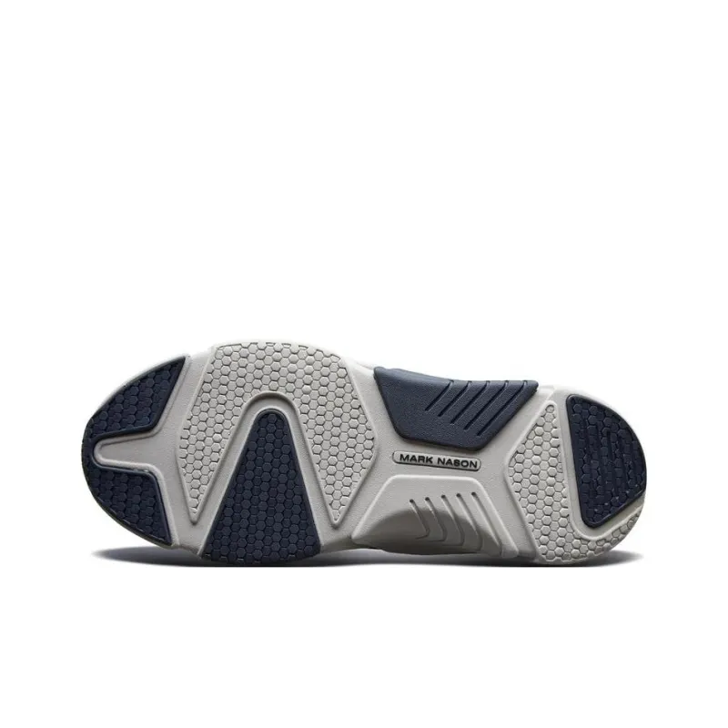 Skechers MARK NASONBlock Cushioning Anti-Slip And Wear-Resistant High-Top Sports Casual Shoes Navy-3