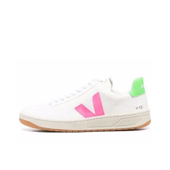 VEJA V 12 B Mesh White Green Pink