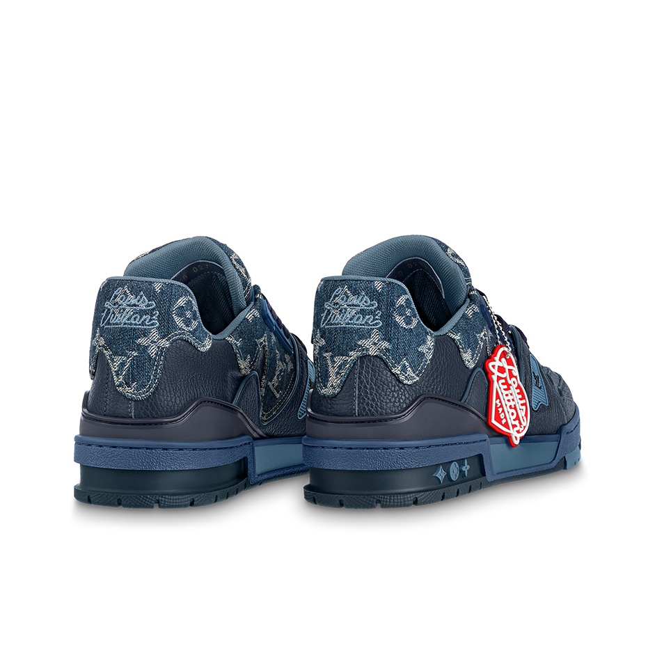 LOUIS VUITTON LV Trainer X Nigo Blue Demin - POIZON LOUIS VUITTON LV Trainer X Nigo Blue Demin - POIZON