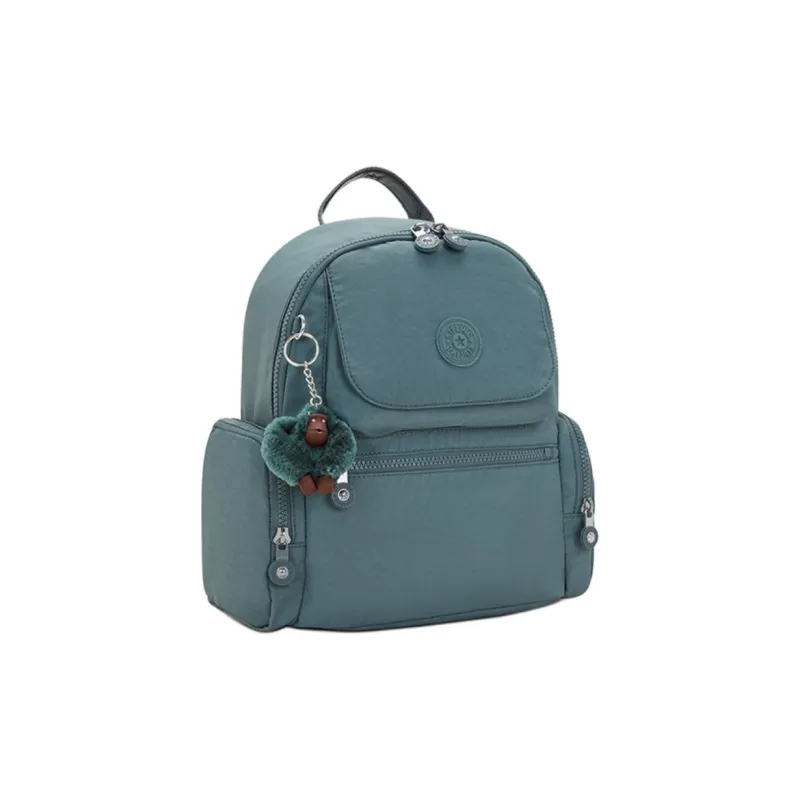 Kipling Polyamide Backpack Medium Size Unisex Aloe Vera Green-2
